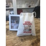 Personalised With Your Dogs Name Treat Gift Bags & Santa Sacks - Wilson Design Labrador Retriever Active